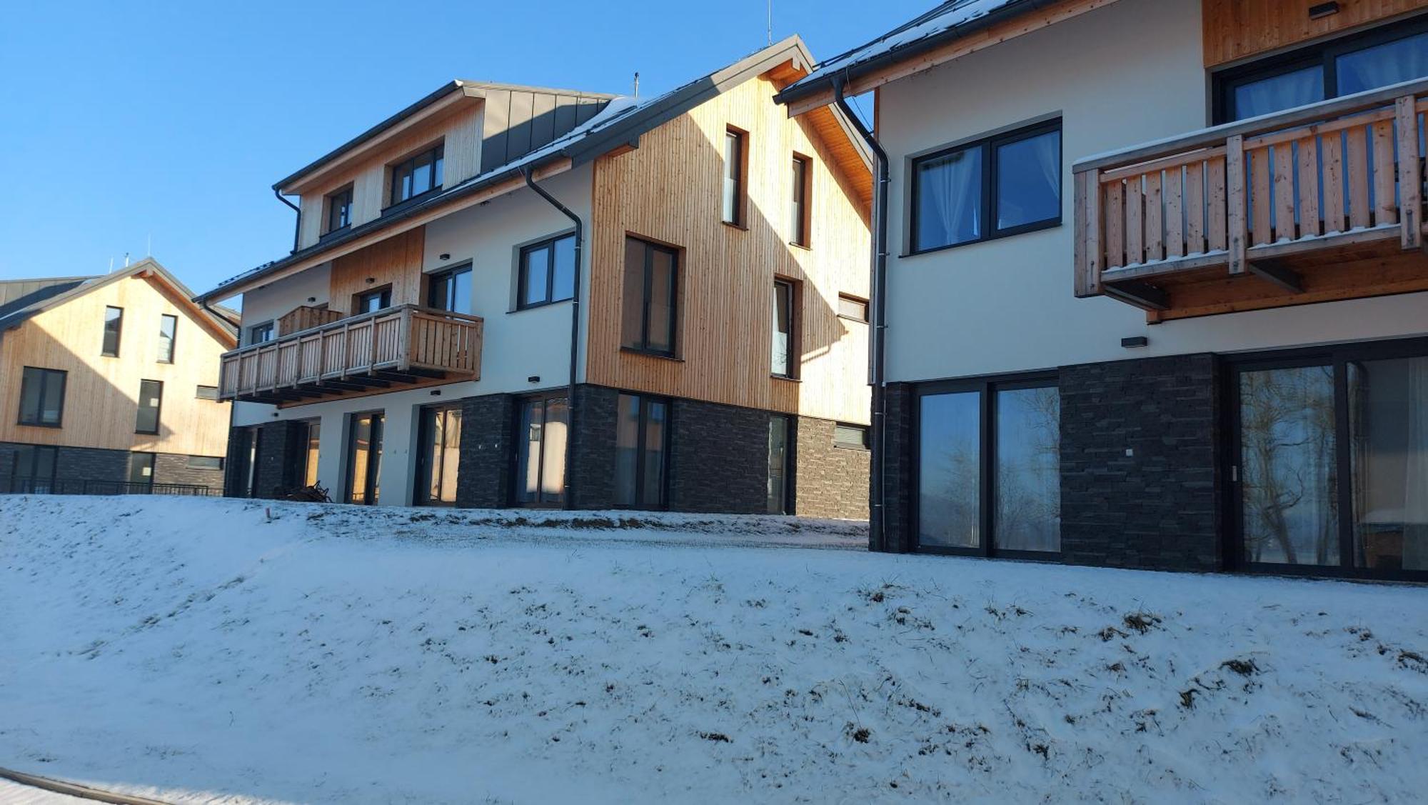 Lipno Apartments Bergmax, Ski Areal Lipno 16Min Dojezd - Resort Male Lipno S Terasou A Zahradkou, Parking Free Černá v Pošumaví Dış mekan fotoğraf
